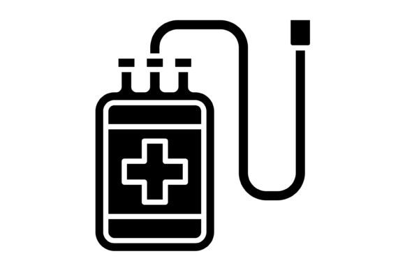 A Designer's Look at the Blood Bag Glyph Icon