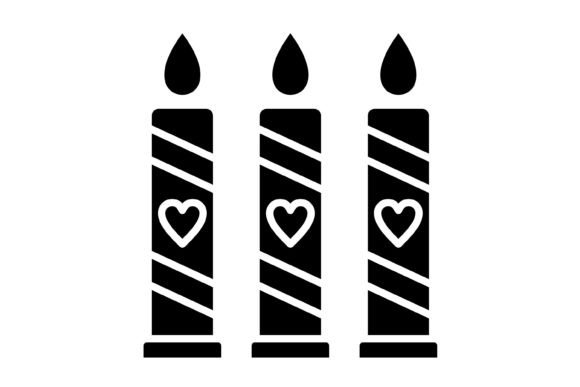 Candle Glyph Icon: Crafting Digital Warmth and Clarity