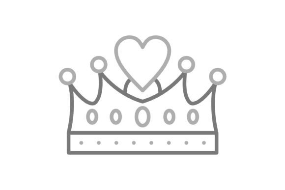 Crown Greyscale Line Icon: A Designer's Practical Asset