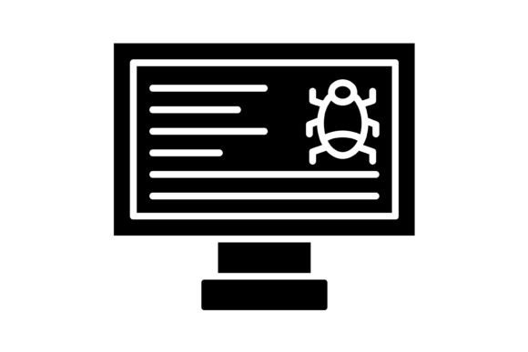 Cybercrime Glyph Icon: A Modern Visual Language for Digital Security
