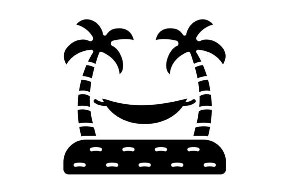 Hammock Glyph Icon: Your Go-To for Versatile Design Assets
