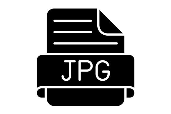 Jpg File Glyph Icon: A Versatile Vector for Modern Design