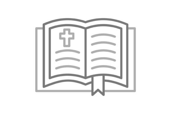 Practical Applications for Bible Greyscale Line Icon