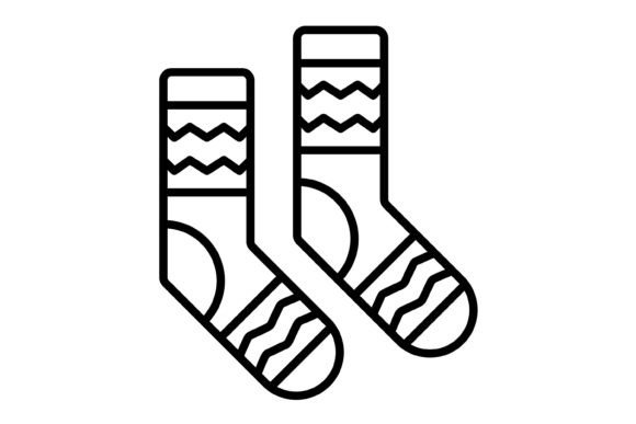 Socks Outline Icon: A Modern Design Asset for Every Platform
