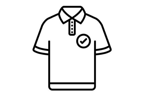 The Polo Shirt Outline Icon: A Clean Vector Asset for Modern Projects