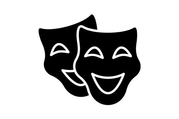 Theater Masks Glyph Icon: A Designer’s Guide to Versatile Visuals