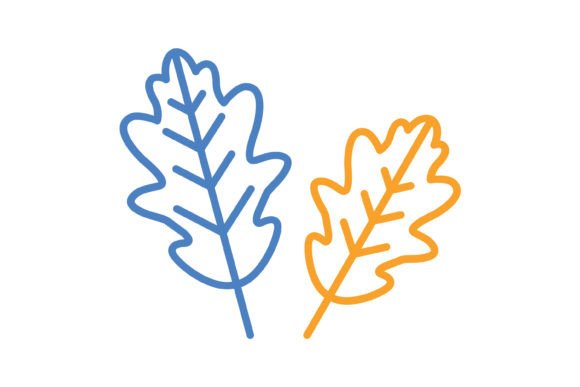 Unleash Your Brand's Energy: Using the Oak Leaf Blue & Orange Icon