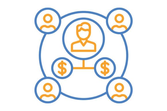 Visualize Your Success: The Affiliate Marketing Blue & Orange Icon Set