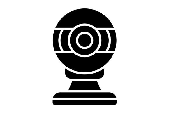 Webcam Glyph Icon: A Versatile Vector for Modern Projects